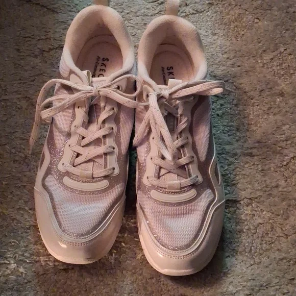 Skechers Air Cooled Memory Foam Sparkly Sneakers EUC - Picture 3 of 7